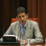 El de Montcada, durante su intervención en el Parlamento catalán