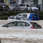 Imagen de Écija, donde el agua ha inundado el casco histórico