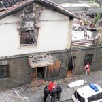 Estado en el que quedó el antiguo restaurante Lucas de Santurce, que llevaba varios años cerrado y sin ocupar