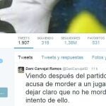 Tuit de Dani Carvajal