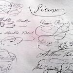 Imagen del libro de condolencias de Verdaguer con la firma de Picasso en un extremo