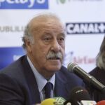 Vicente Del Bosque durante la presentación del Campus que lleva su nombre