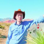 Juan Esteban Espinosa en el desierto de Nevada