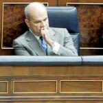 Imagen de Chaves ayer en la sesión de control al Gobierno