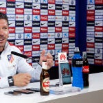 Diego Pablo Simeone, hoy en sala de prensa