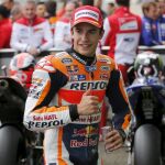 Marc Marquez celebra su pole