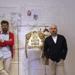 Fotografía facilitada por los diseñadores Antonio y Fernando García que han creado el traje de luces para el matador de toros Paco Lama de Góngora.