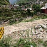 Estado en la que se quedó la zona de Langtan