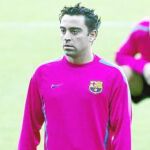Xavi lleva un par de días entrenando a pleno rendimiento