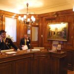 Recepción del hotel Ritz en Madrid