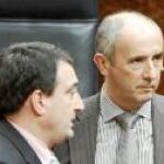 La bancada del PNV, durante el Pleno del Congreso de ayer. Los nacionalistas volvieron a retratarse en las votaciones