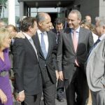 Juste, Flores, Camps, Fabra y Ferrando ayer en Castellón