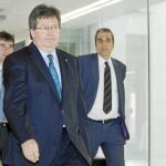 Garcia-Bragado llega al juzgado número 10 de Barcelona tras celebrar su noche de bodas