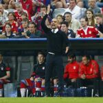 Josep Guardiola durante el partido