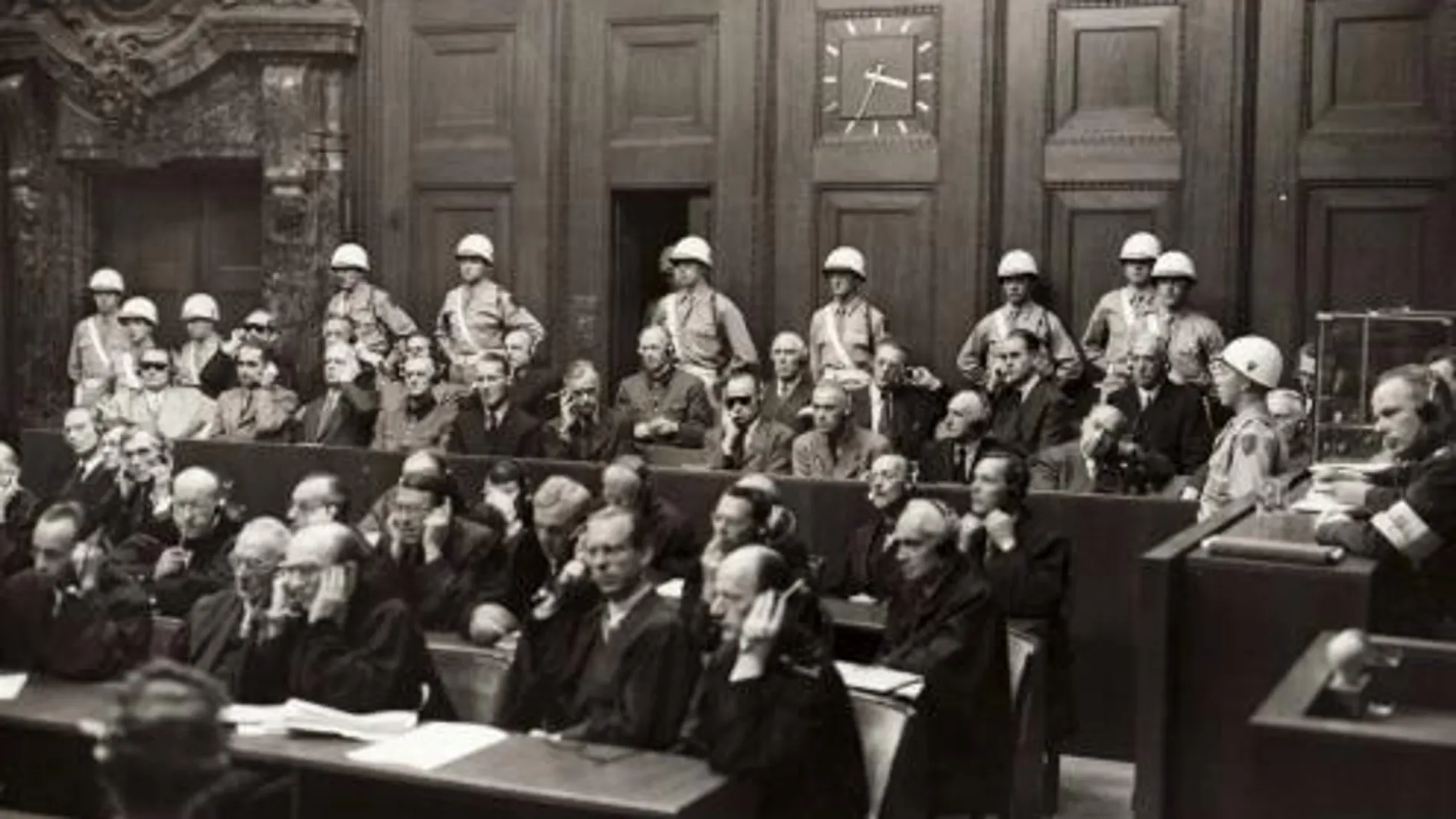 Imagen de uno de los Juicios de Núremberg
