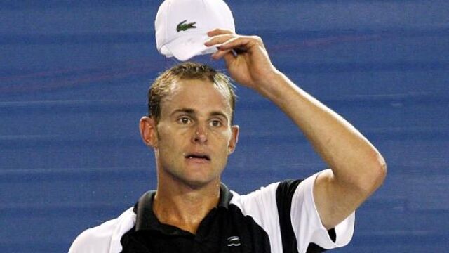 Andy Roddick, durante una de sus participaciones en el Mutua Madrid Open