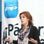 Sáenz de Santamaría, durante su acto en Isla Cristina