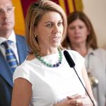 María Dolores de Cospedal, ayer en un acto en Toledo