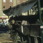 Atentado perpetrado en 1986 en la plaza de República Dominicana de Madrid, con la fotografía del etarra que accionó el coche bomba, Antonio Troitiño, recientemente fallecido