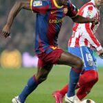 Fotografía de archivo tomada el 05/02/2011 en Barcelona, del inernacional francés del FC Barcelona, Eric Abidal