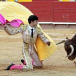 Larga cambiada del diestro murciano, ayer en Valencia