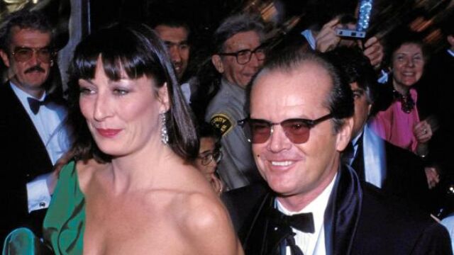 Anjelica Huston y Jack Nicholson en 1980
