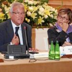 El vicepresidente del Comité de las Regiones, Ramón Luis Valcárcel, durante su intervención de ayer en Polonia