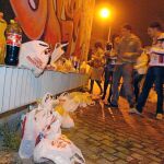 La Policía llevó a cabo una vigilancia posterior en zonas cercanas para evitar nuevas concentraciones