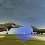 Los aviones de las fuerzas aliadas, preparados para despegar
