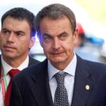 José Luis Rodríguez Zapatero, ayer, en Bruselas