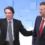 José María Aznar y Mariano Rajoy