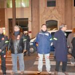 Los sindicatos establecieron ayer medidas de seguridad para evitar agresiones parecidas a los últimos días frente al domicilio del presidente