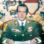 Imagen del momento en el que el Rey ordena a los sublevados que acaten la democracia