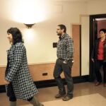 Los portavoces de Batasuna, Miren Legorburu, Txelui Moreno, Marian Beitialarrangoitia y Rufi Etxeberria