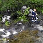 El asesino, filmado desde el helicóptero de la Policía. Los agentes iban sin armas
