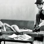 Brigitte Bardot y Michel Piccoli en «El desprecio», de Jean-Luc Godard