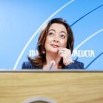 Mar Moreno, ayer, en Sevilla, tras el Consejo de Gobierno