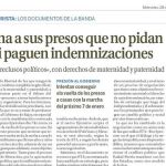La banda pretende que se ignore a las víctimas