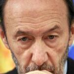 El vicepresidente primero, Alfredo Pérez Rubalcaba