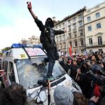 Violencia estudiantil en Londres