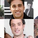 De izquierda a derecha, Nuria Roca (la madrina del partido), el cantante David Bustamante; el actor Diego Martín y Daniel Guzmán de «Aquí no hay quien viva»; Israel Rodríguez, de la serie «Física o Química»; y el cantante de Melocos, Jaime Terrón, serán