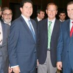 Bernabé, Moreno, Sevilla, Cámara y Hernández , en la inauguración