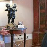 El líder del PSD, Passos Coelho, y el presidente luso, Aníbal Cavaco Silva
