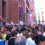 Cientos de sindicalistas no pudieron entrar en el auditorio