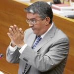 José Manuel Vela, ayer durante su intervención en Les Corts