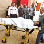 El rejoneador, trasladado desde la plaza hacia el hospital