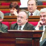 Las tres cabezas visibles del primer tripartito fueron Maragall, Carod Rovira y Saura
