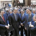 El presidente, con Gerardo Camps, Vicente Rambla y Alfonso Rus