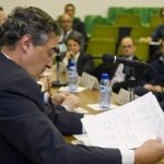 El presidente de la CEOE, Juan Rosell, impartió ayer una conferencia en la Facultad de Económicas de la Universidad de Zaragoza