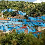 Así luce Júzcar, tras su transformación en «pueblo pitufo»